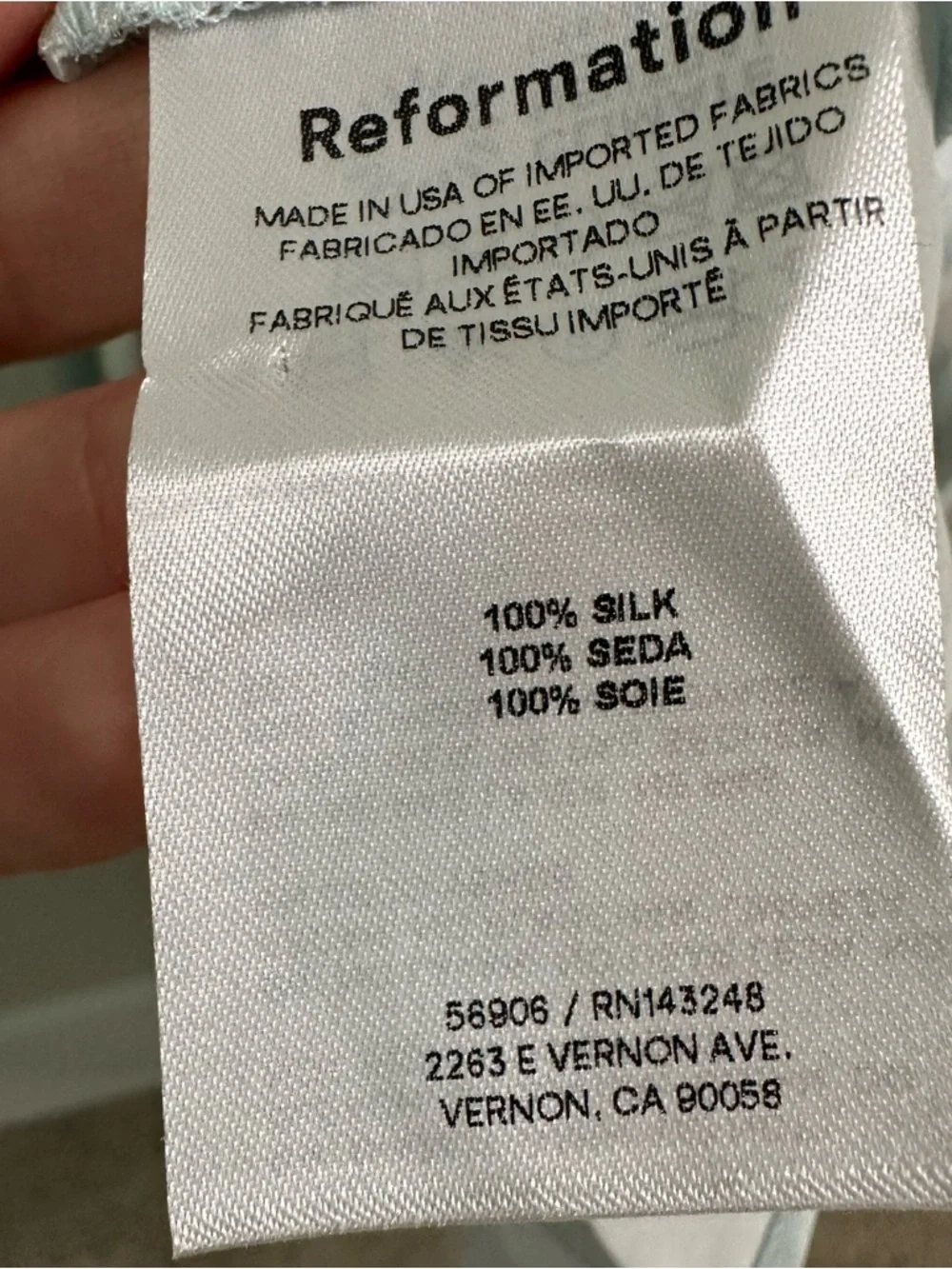 REFORMATION Daniela Maxi Silk Dress in Core Halo SZ US 6 NWT - Picture 4 of 7